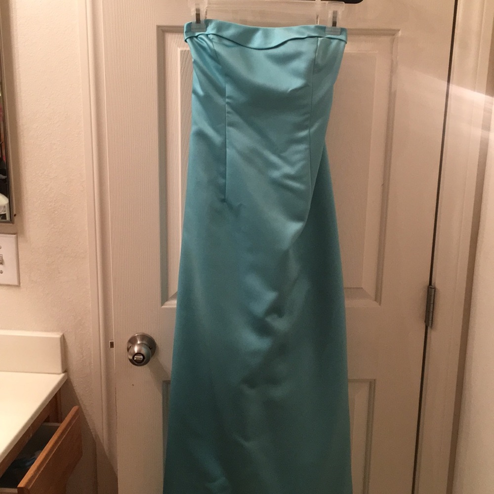 TIFFANY BLUE SILK DRESS